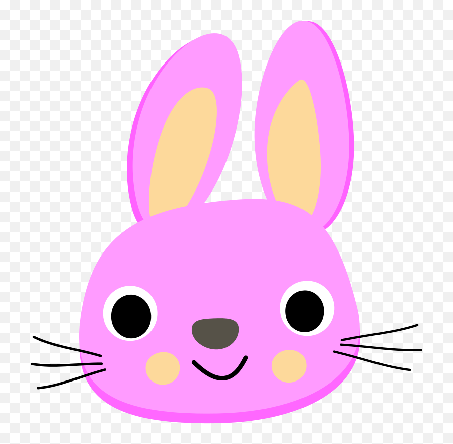 Rabbit Clipart Face - Clip Art Rabbit Face Emoji,Rabbit Face Emoji