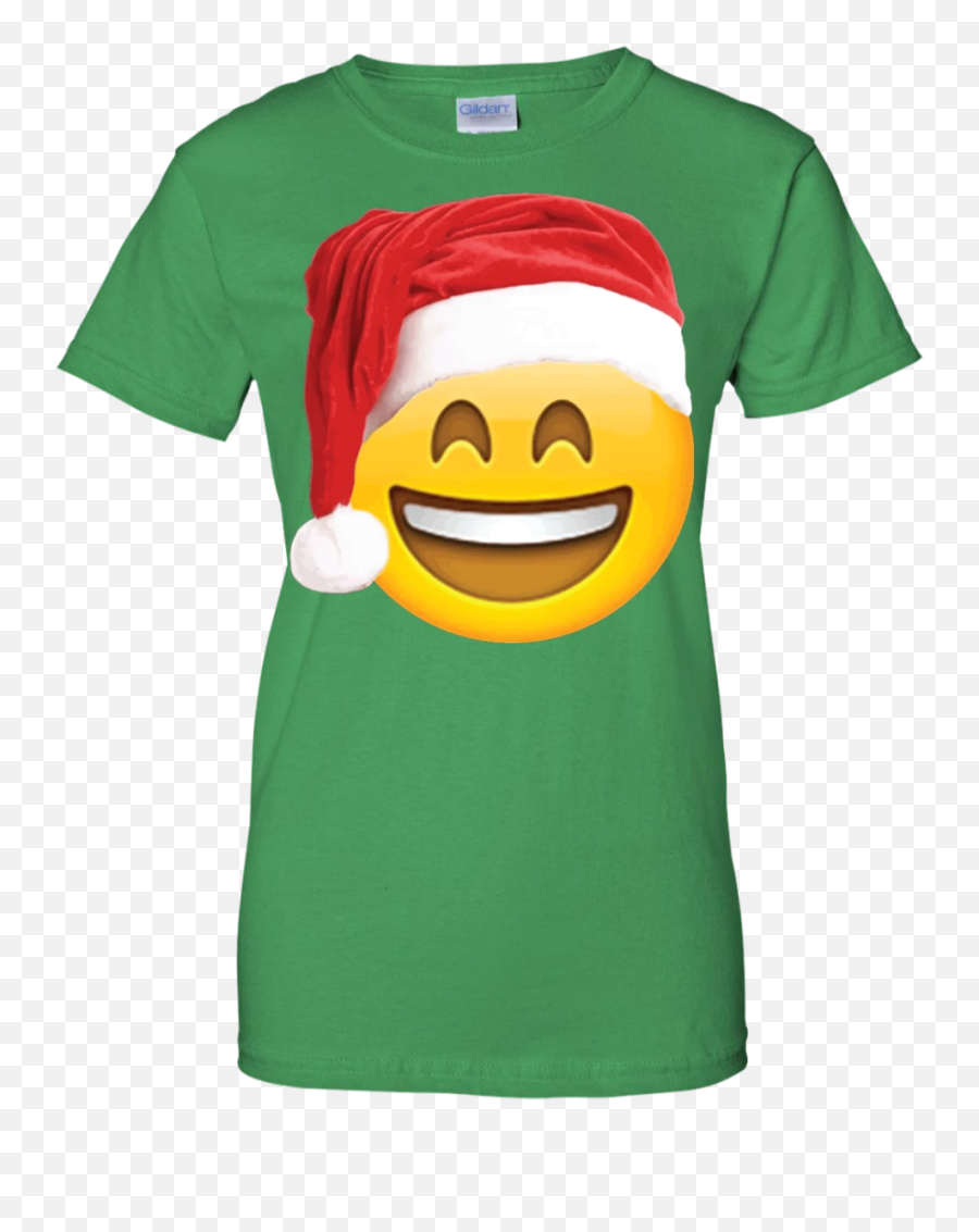 Emoji Christmas Shirt Smiley Face Santa - Christmas,Emoji Party Hats
