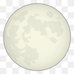 Full Moon With Face Emoji For Facebook Email Sms - Circle