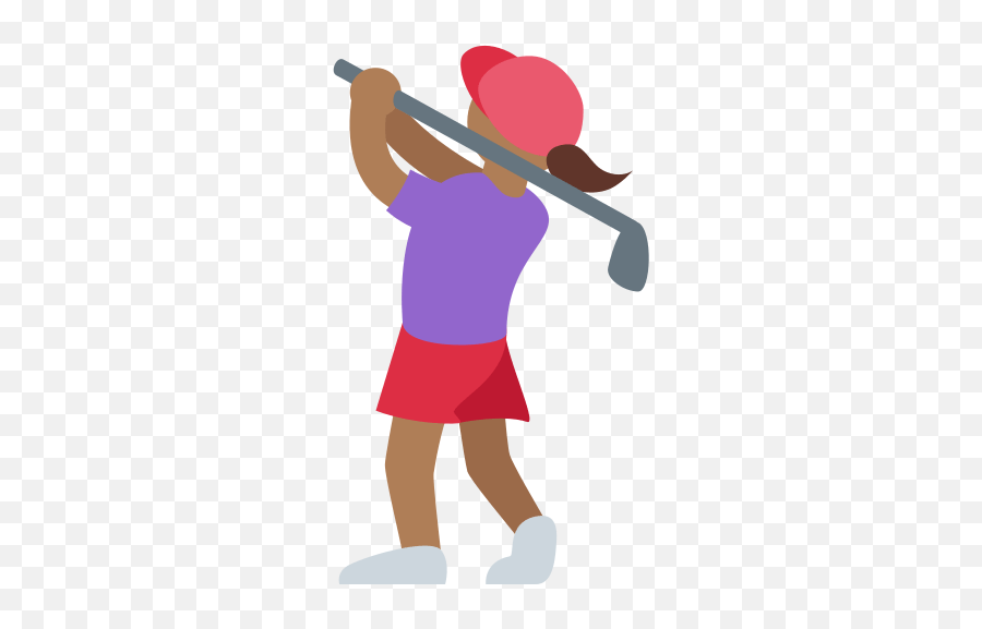 Woman Golfing Emoji With Medium - Illustration,Shot Emoji