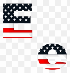 Letter Abc Alphabet - American Flag Letters Transparent Emoji