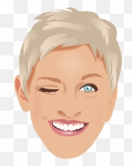 Download Ellen Heart Eyes Emoji PNG Image with No Background - Degeneres Drawing Easy