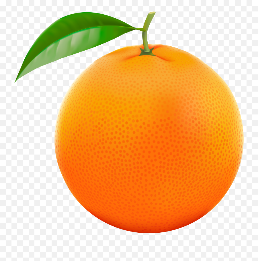 Clipart Of A Orange - Orange Clipart Emoji,Tangerine Emoji