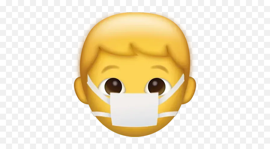 Mask Emoji Whatsapp Stickers - Stickers Cloud Emoticon Boy Png,Long Nose Emoji