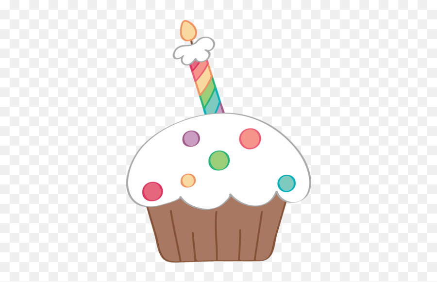 Birthday Clipart Cupcake Birthday - Cupcake De Cumpleaños Dibujo Emoji,Emoji Cupcake Ideas