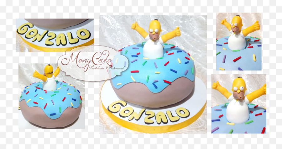 Simpsons Homero Rosquilla Dona - Birthday Cake Emoji,Bizcocho De Emoji