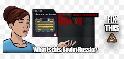 Restricted items in secure container is just silly - Trigger Emoji