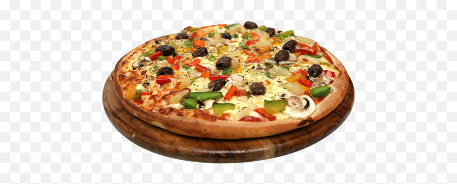 Download Vegetarian Pizza - Mix Veg Pizza Png Emoji,Pizza Emoji Png