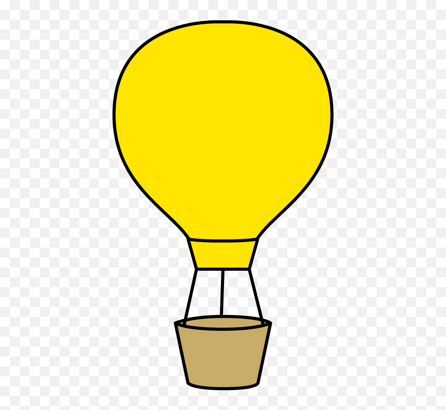 Download Hd Yellow Balloon Clipart Yellow Hot Air Balloon - Yellow Hot Air Balloon Clipart Emoji,Hot Air Balloon Emoji