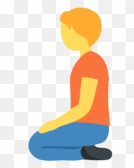Person Kneeling Emoji - Persona Arrodillada,Kneeling Emoji