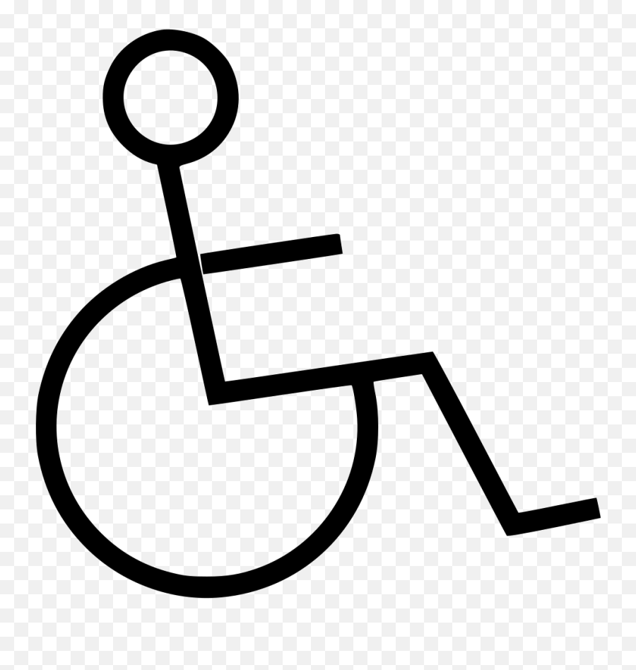 Disabled Handicap Symbol Png - Clip Art Emoji,Going Crazy Emoji