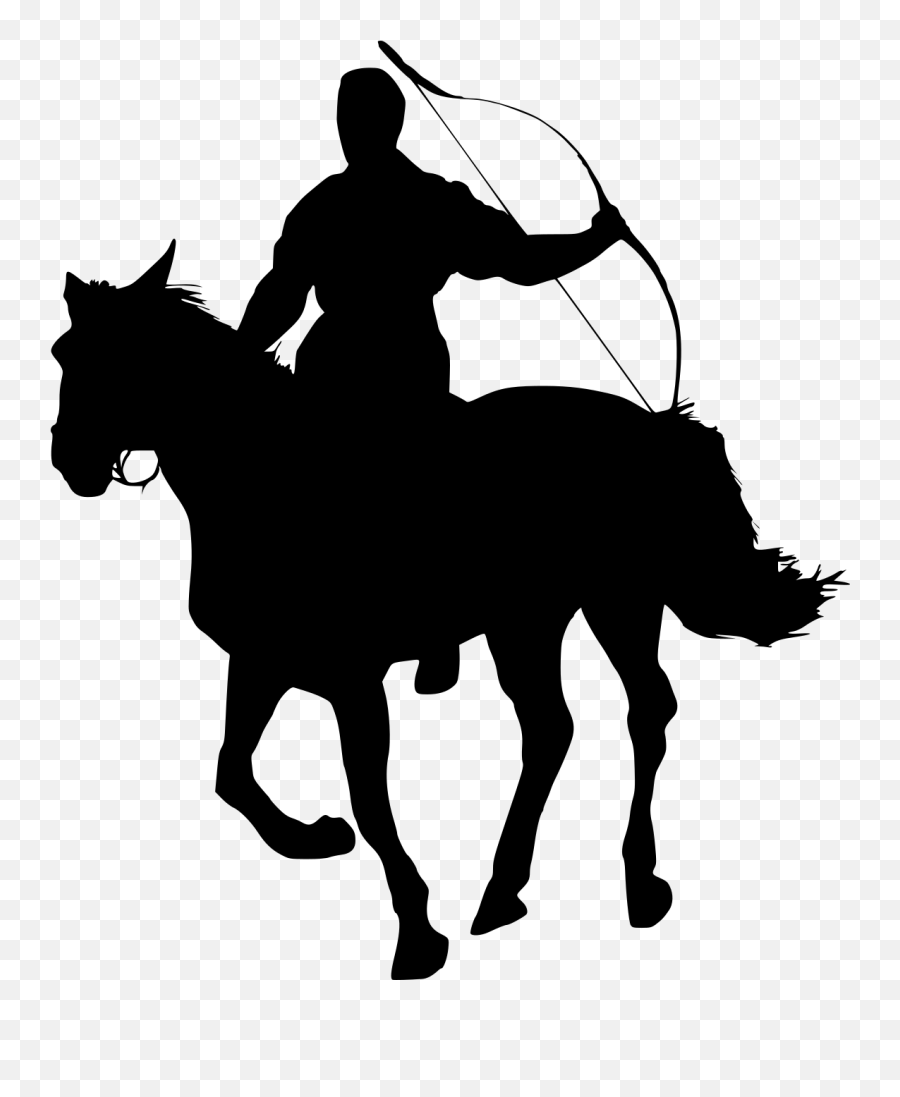 Archery Silhouette At Getdrawings - Cowgirl On Horse Silhouette Emoji,Archery Emoji