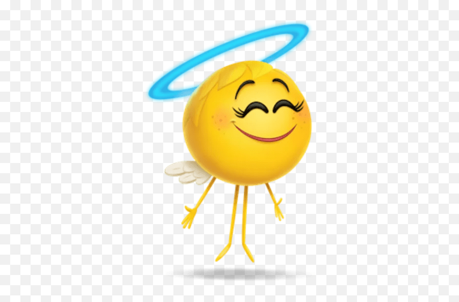 The Emoji Stickers Set For Telegram - Angel From Emoji Movie,Emoji Movir