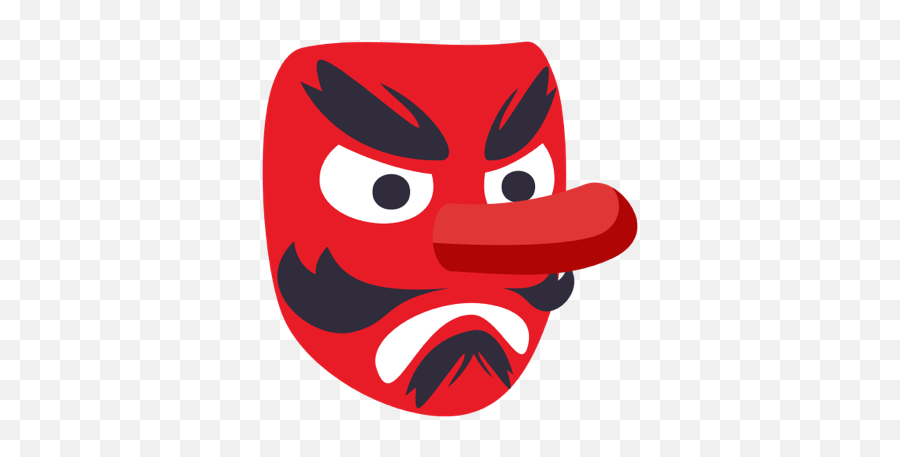 Japanese Clipart Character Japanese Character Transparent - Red Face Japanese Emoji,Japan Emoji