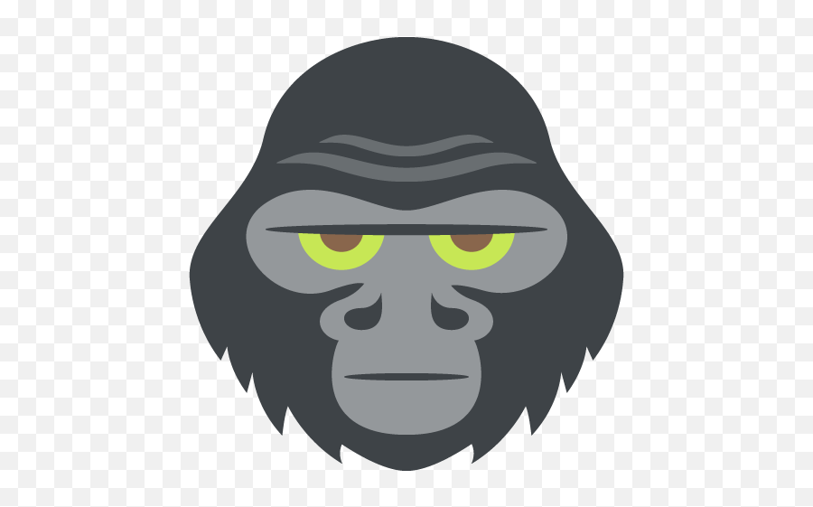 Gorilla Emoji Vector Icon - Gorilla Face Clipart,Gorilla Emoji