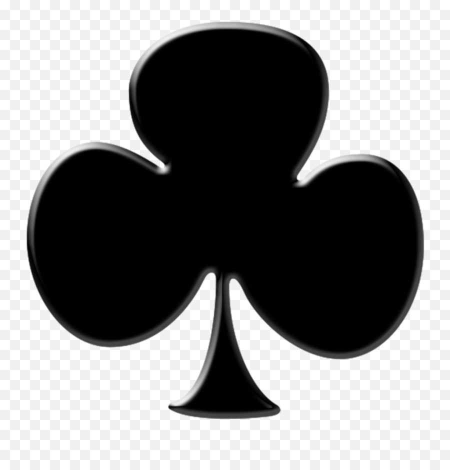 Clover Black Poker Color Free Pictures - Trebol Carta De Poker Emoji,Poker Chip Emoji