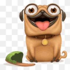 Hulk The Pug - Pug Gif Emoji,Meerkat Emoji