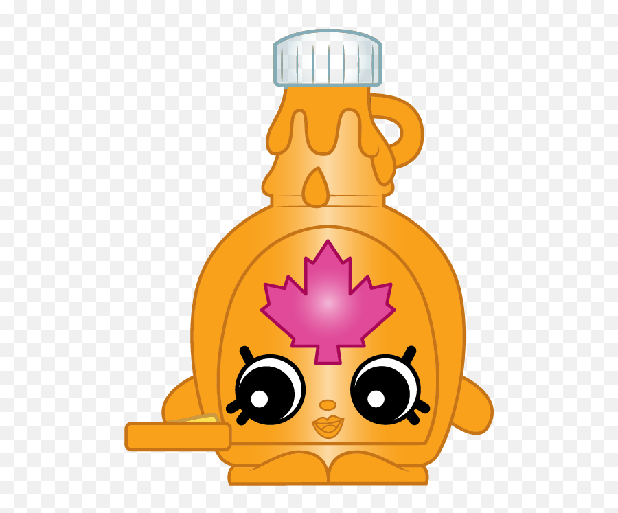 Pancakes Clipart Maple Syrup Bottle - Shopkins Maple Syrup Emoji,Maple Syrup Emoji