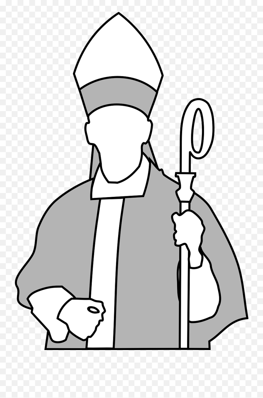 Bishop Church Christianity Dignitary - Clipart Bishop Emoji,Free Catholic Emojis