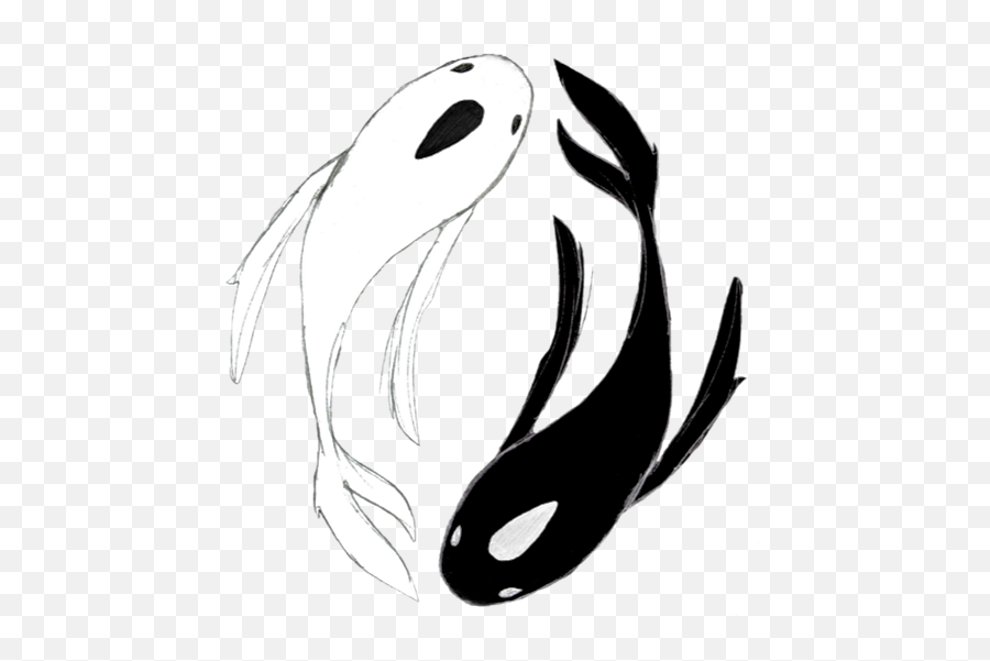 29 Drawn Koi Yin Yang Free Clip Art Stock Illustrations - Koi Fish Drawing Yin Yang Emoji,Yin And Yang Emoji