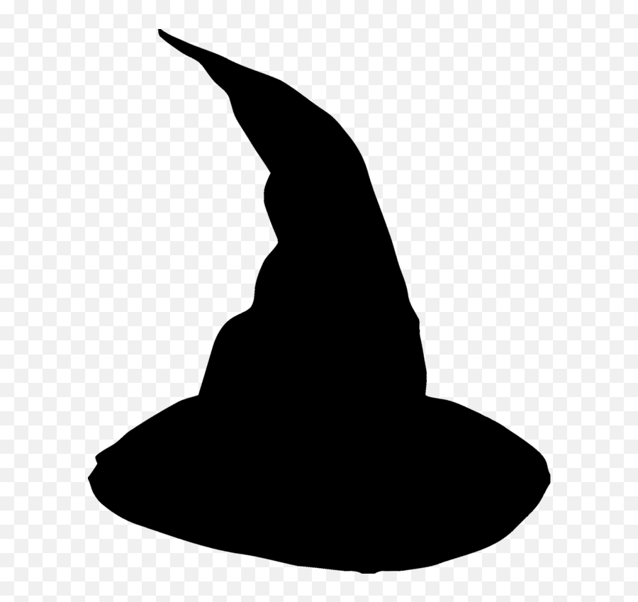 Witch Hat Witchcraft Clip Art - Black And White Png Download Witch Hat Transparent Background Emoji,Wizard Hat Emoji