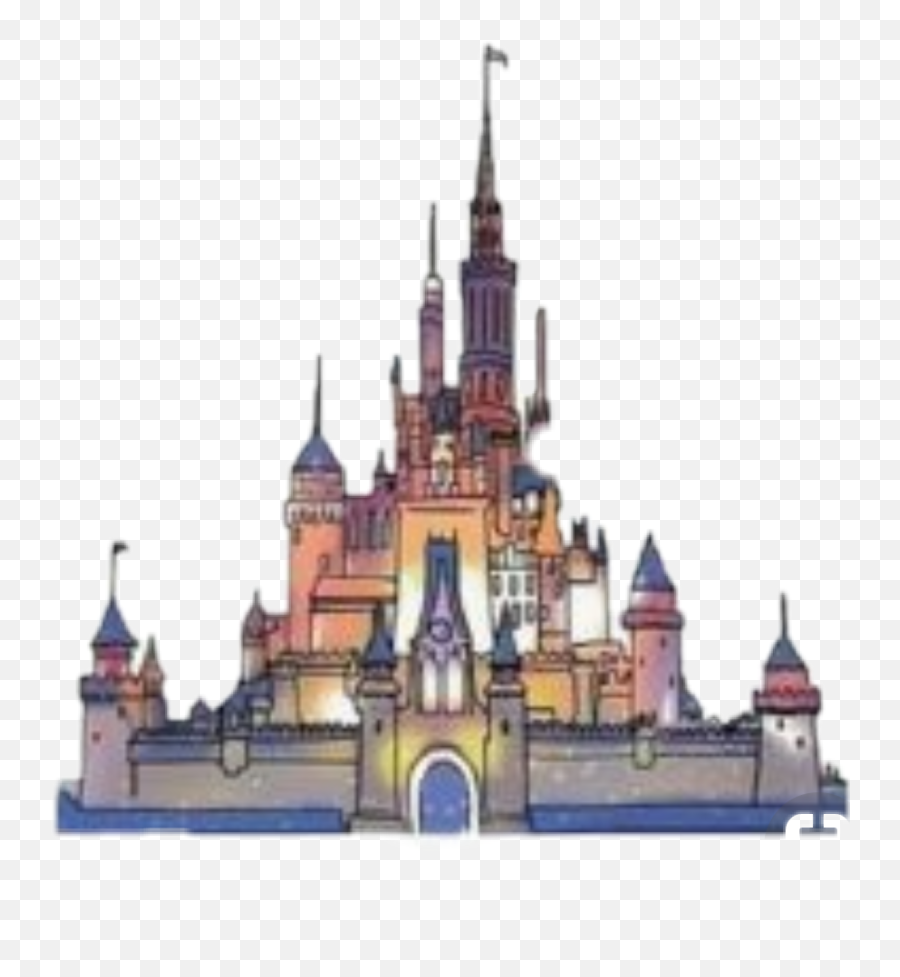 Disney Disneyland Chateau - Disney Transparent Emoji,Disneyland Emoji