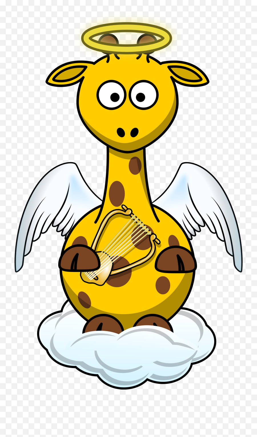 Giraffe Angel - Cartoon Giraffe Emoji,Giraffe Emoji Android
