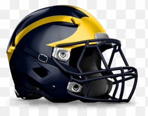 Michigan Football Helmet Clipart - Transparent Png Emoji