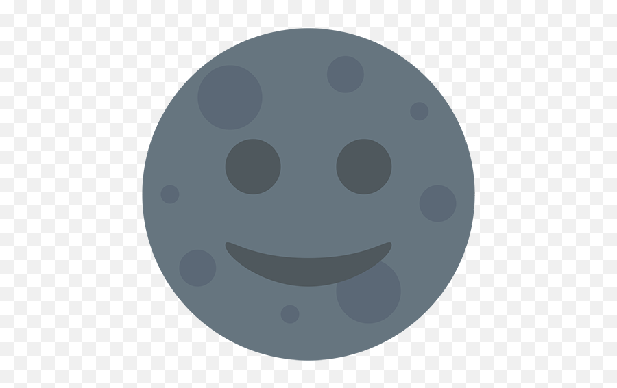 New Moon With Face Emoji For Facebook Email Sms - Smiley,New Facebook Emoji