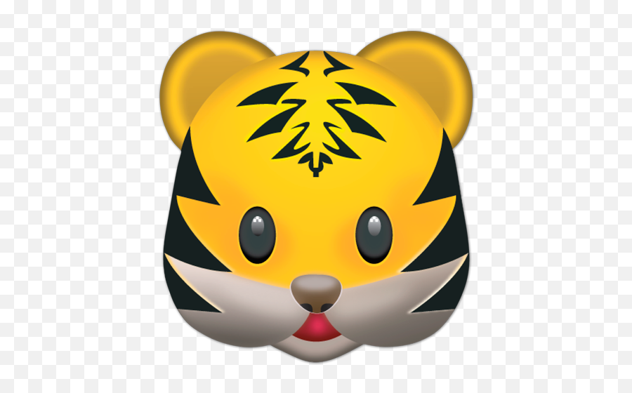 Vinilo Decorativo Cara De Tigre - Tiger Emoji Sticker,Caras De Emojis