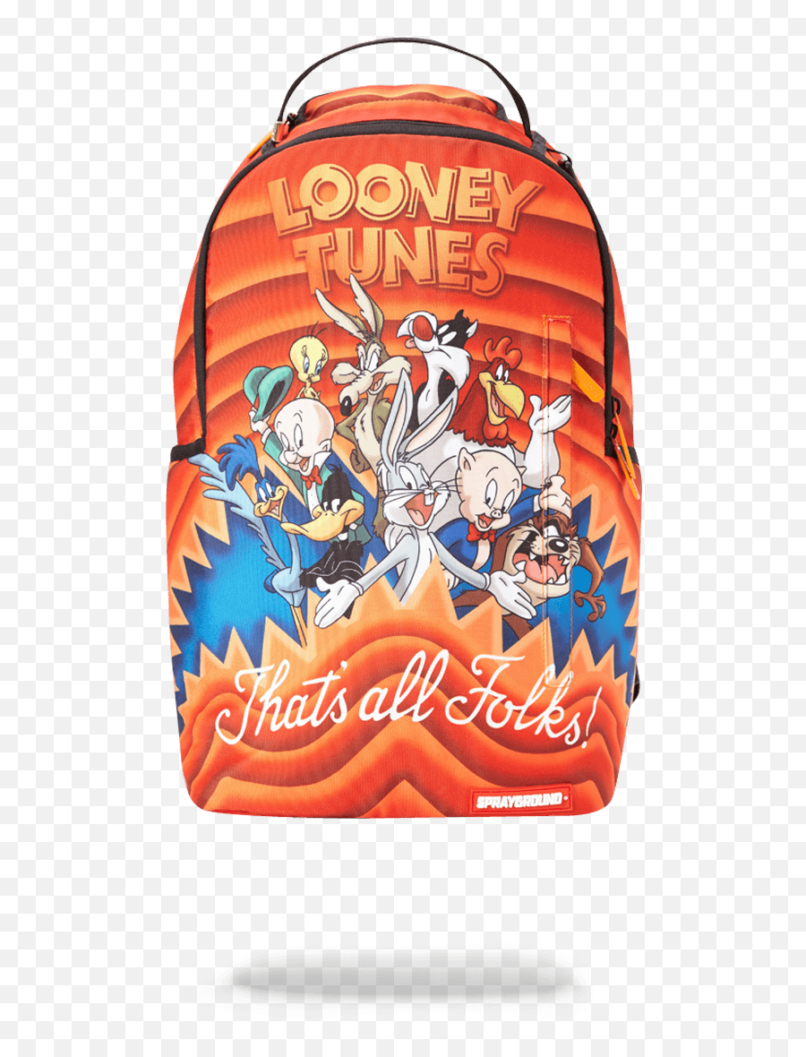 Sharks Looney Tunes Backpack - Sprayground Red Back Packs Emoji,Hand And Backpack Emoji