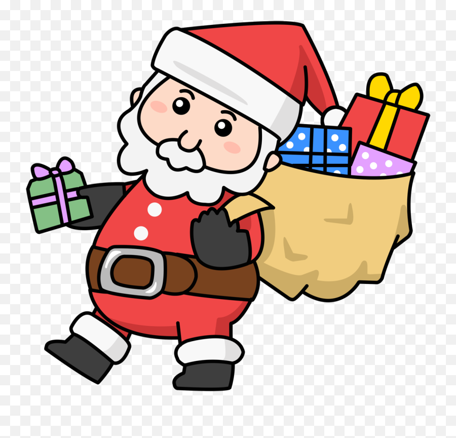 Santa Free To Use Clipart 3 - Clipartingcom Santa Cute Christmas Cartoons Emoji,Santa Claus Emoticon