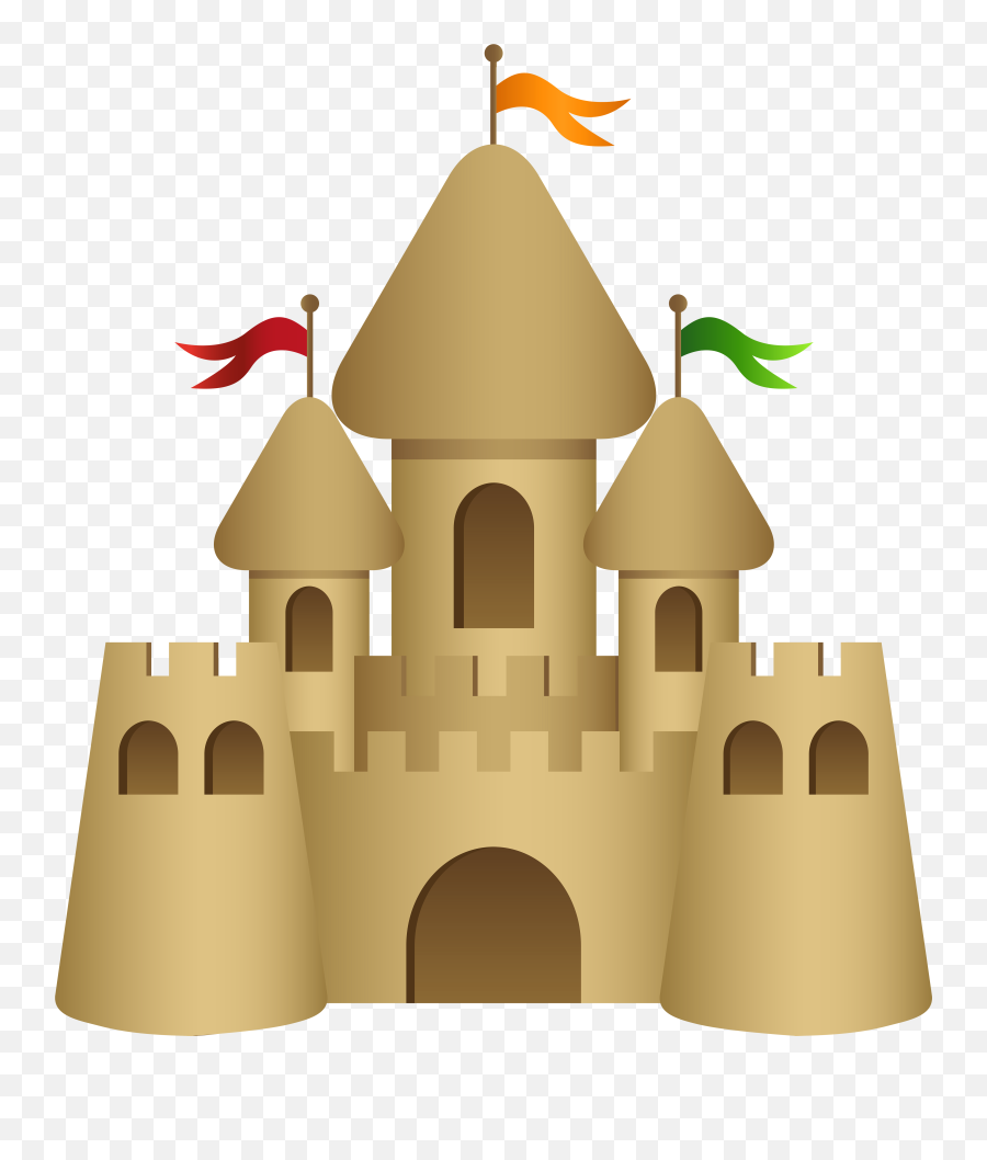 Clipart Castle Easy Clipart Castle Easy Transparent Free - Transparent Background Sand Castle Clipart Emoji,Disney Castle Emoji