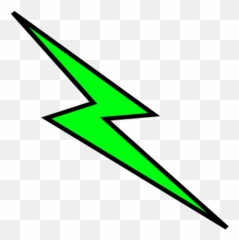 Green Lightning Clipart - Bolt Icon Emoji