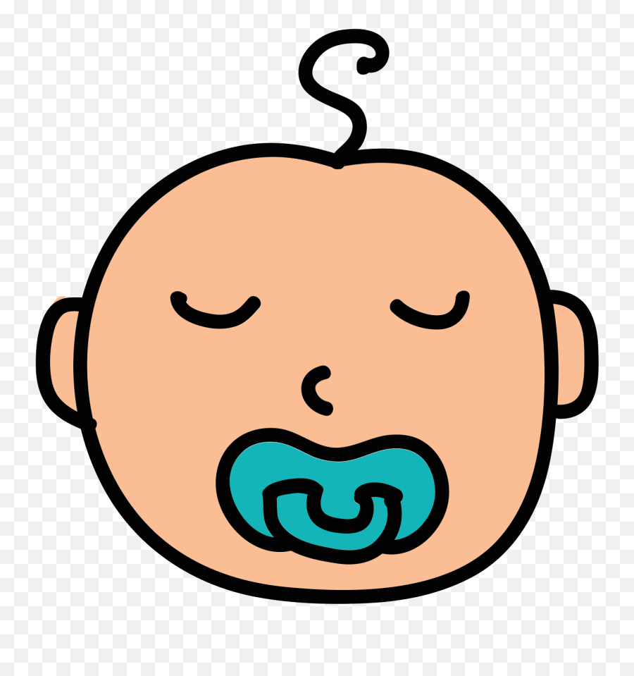 Sleeping Baby Icon - Clipart Sleeping Baby Face Icon Baby Boy Png Emoji,Sleeping Baby Emoji