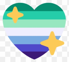 Transparent Sparkel Heart Emoji