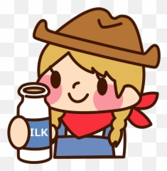 Holding A Bottle Of Milk Clipart - Ac Acworks Emoji,Cowgirl Emoji