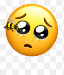 Honey Emoji Face Sticker - Happy