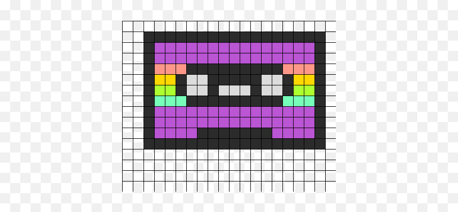 Diy Perler Beads - Cassette Perler Bead Patterns Emoji,Cassette Tape Emoji