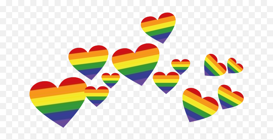 Rainbow Hearts Emoji - Heart,Rainbow Hearts Emoji