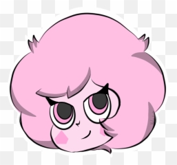 Pink Diamond Smirk Emoji - Cartoon,Smirk Emoji
