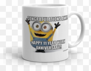 Happy 11 Year Work Anniversary - Good Morning Bro Cup Emoji,Congratulations Emoticon