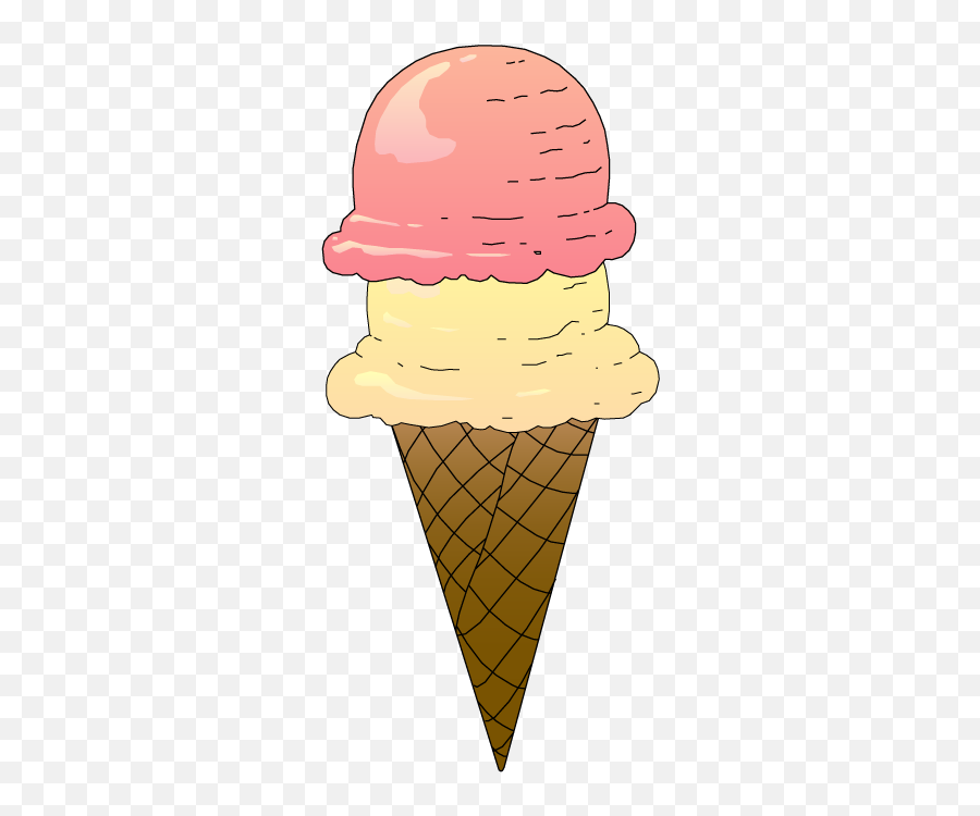 Ice Cream Cone Clip Art Vanilla Ice - Ice Cream Clipart Emoji,Emoji Ice Cream Cake
