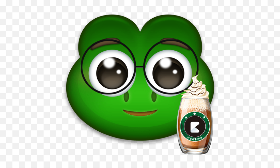 Froggo - Cartoon Emoji,Tea Emoji