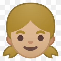 Girl Medium Light Skin Tone Icon - Emoji Bambina,Baby Emoji Png