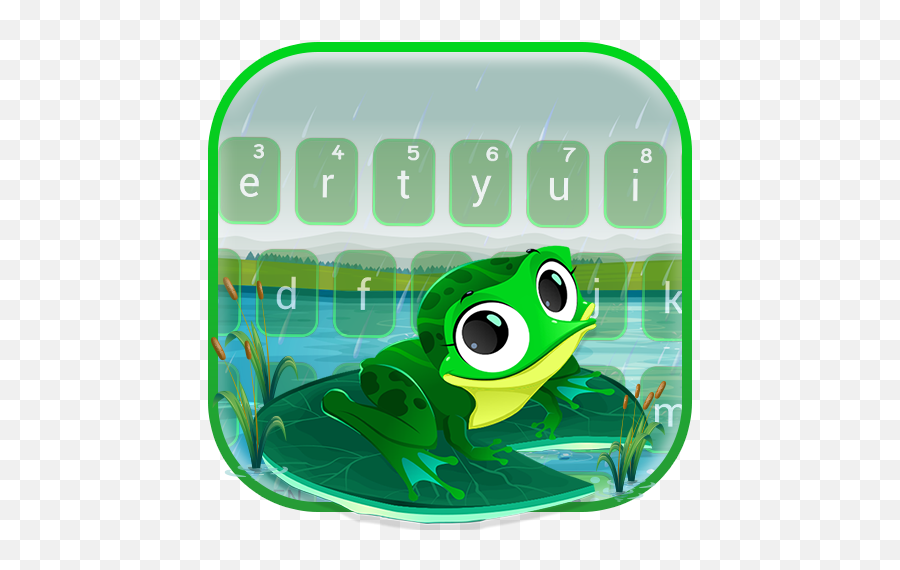 Cute Cartoon Big Eye Frog - Illustration Emoji,Animated Frog Emoticon