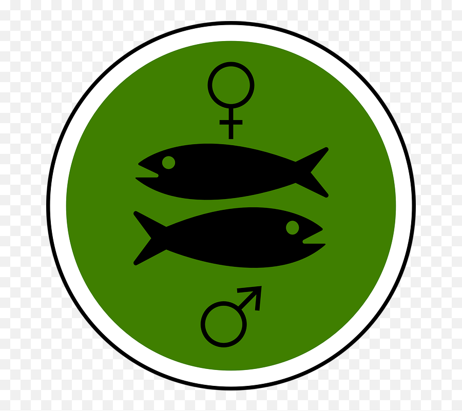 Male Female Fish - Pisces Emoji,Male Gender Emoji