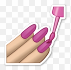 Nail Polish Emoji Transparent - Painting Nails