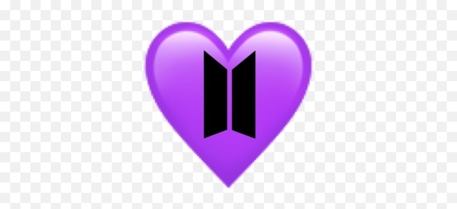 Heart Hearts Tumblr Purple Emoji Emojis Png Purple Bts Png Image With ...