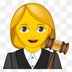 Woman Judge - Family Emoji Png